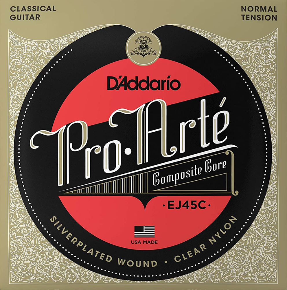 Струны для классической гитары D'Addario EJ45C Classical Silverplated Wound Nylon Normal Tension