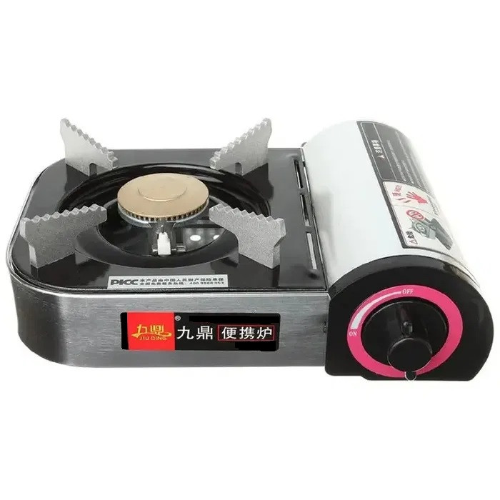 Портативна газова плита RIAS JD-208 Black-Grey (3_01594)