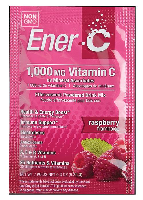 Вітамінний напій для підвищення імунітету Vitamin C Ener-C Смак Малини 1 пакетик