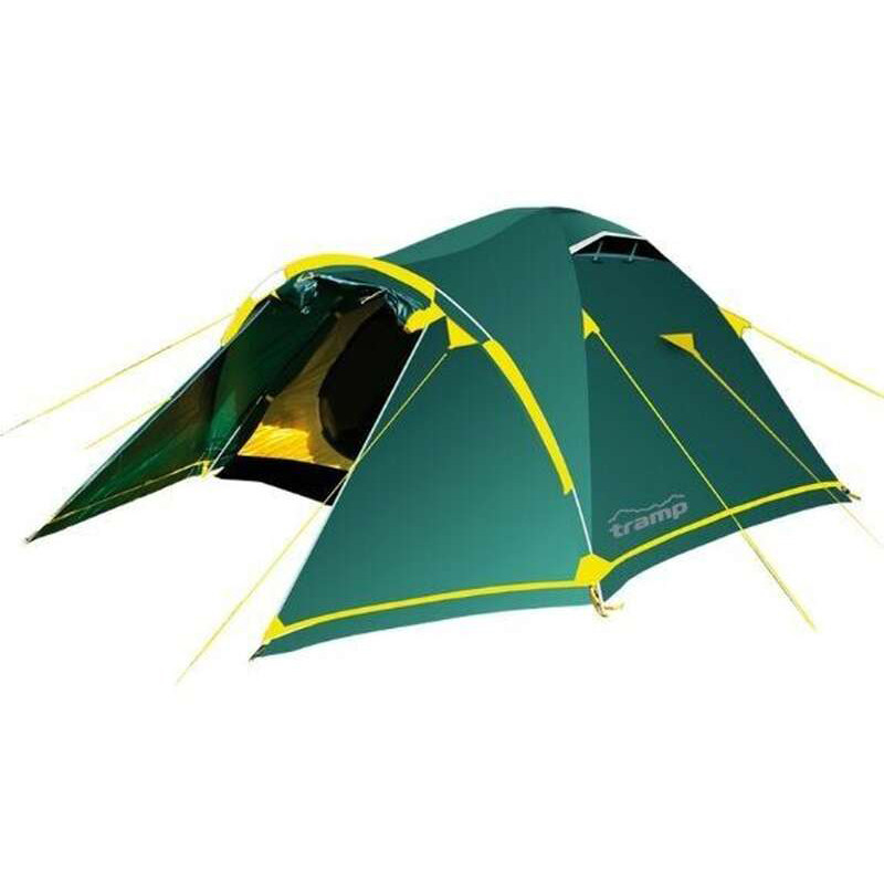 Палатка двухместная Tramp Stalker 2 v2 с тамбуром и снежной юбкой 210 х 300 х 120 см