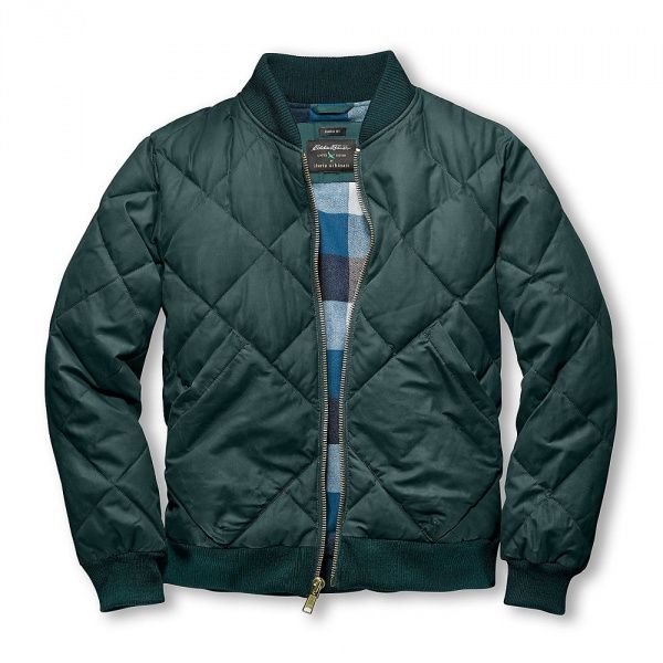 Куртка Eddie Bauer Mens 1936 Modified Skyliner Bomber Jacket L Зелений (0493SE)