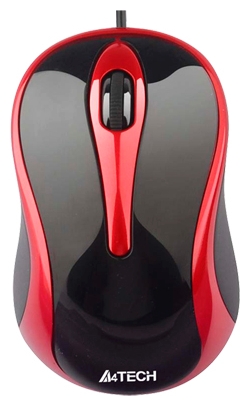 Мышь A4Tech N-350-2 красно-черная USB V-Track