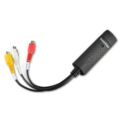 USB карта відеозахоплення MHZ EasyCap адаптер Чорний (000126)