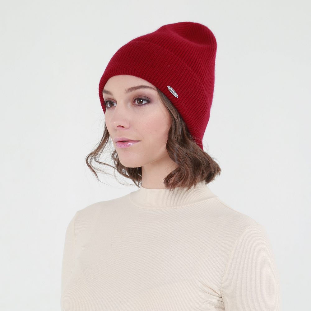 Шапка LuckyLOOK бини 708-410 One size Бордовый