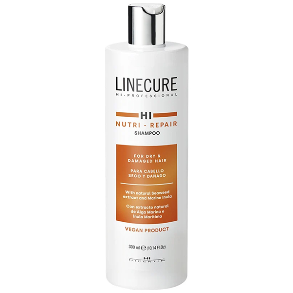 Відновлюючий шампунь для пошкодженого волосся Hipertin Linecure Vegan Nutri-Repair 300 мл (45429)
