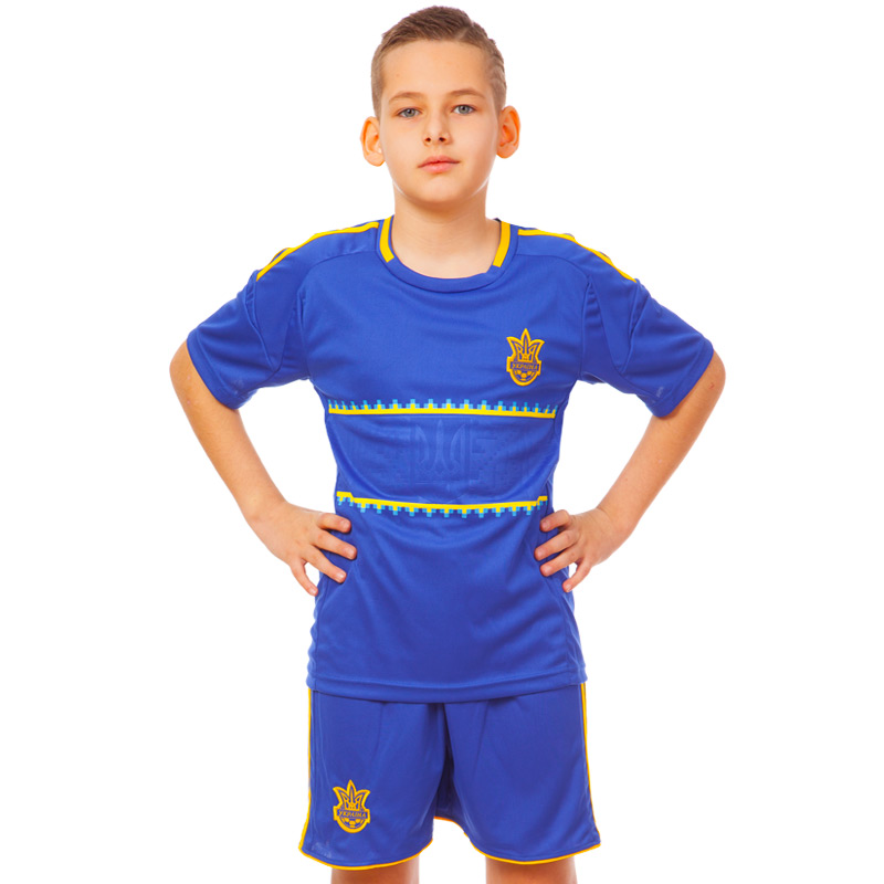 Форма футбольна дитяча SP-Sport УКРАЇНА Sport CO-1006-UKR-13 М зріст 135-145 Синій