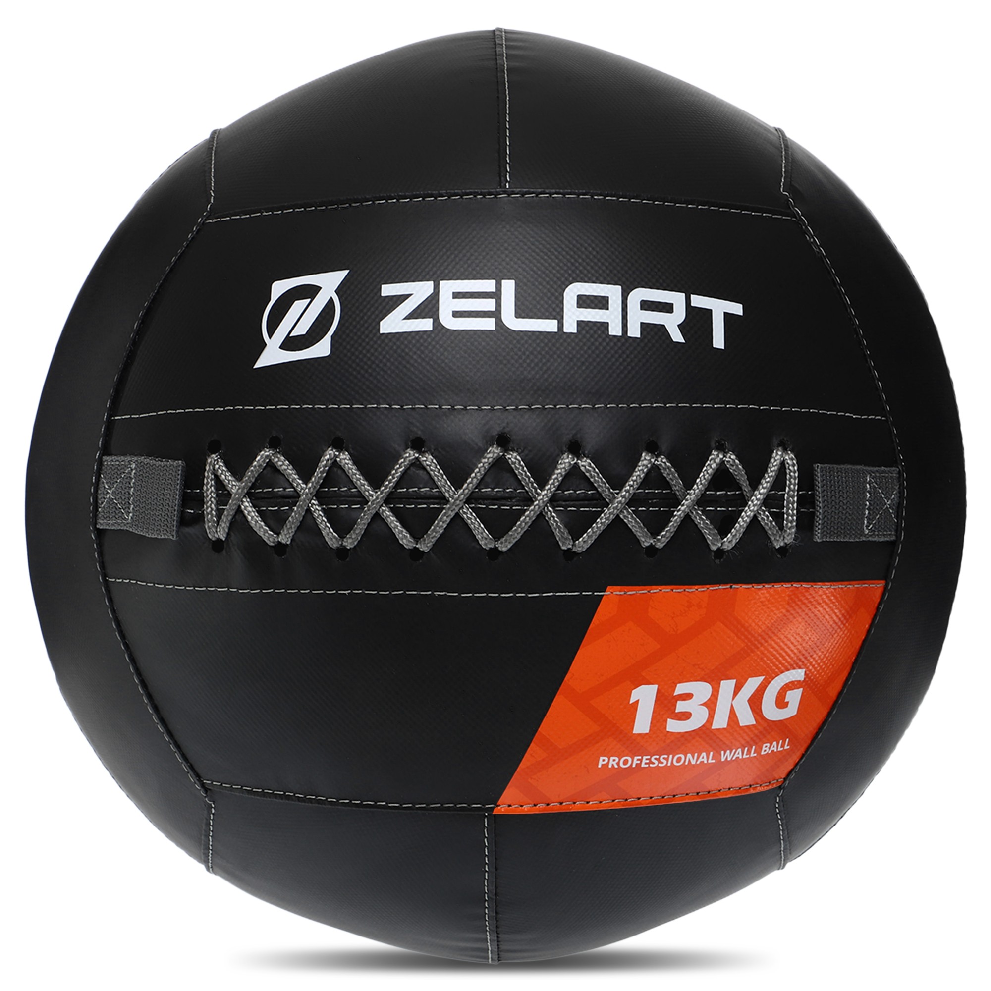 М'яч волбол для кросфіту та фітнесу Zelart WALL BALL TA-7822-13 13кг чорний