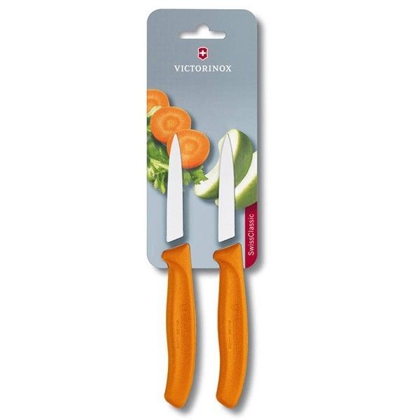 Набір кухонних овочевих ножів Victorinox Swiss Classic Paring 8 см 2 шт.