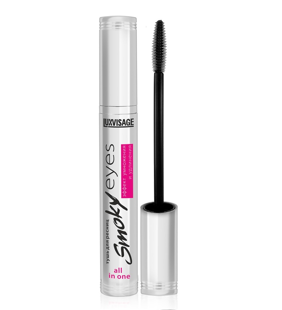 Туш для вій Luxvisage Smoky Eyes ефект множення та подовження 8 мл 2927