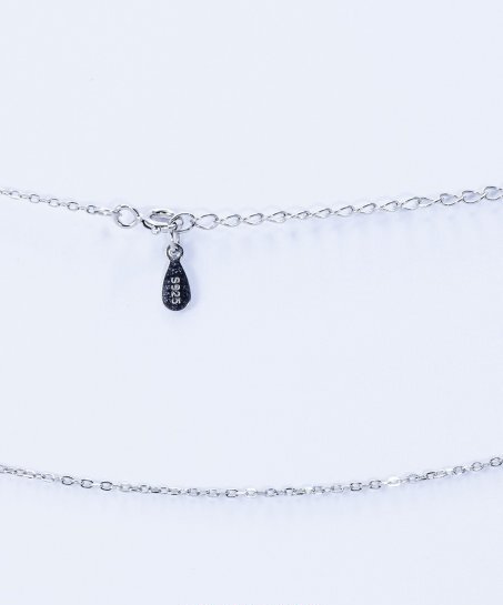 Колье серебряное Infini родированое kl2-28 60+5 см