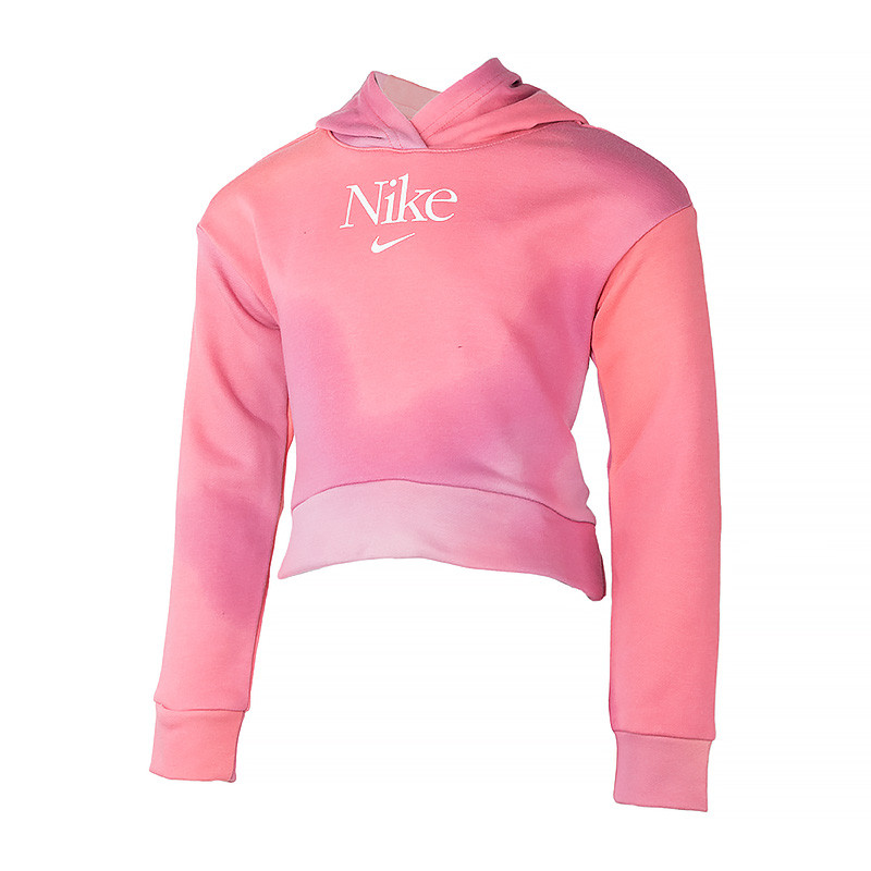 Детская Толстовка Nike G NSW FT PO HOODIE AOP Розовый L (DJ5824-622 L)