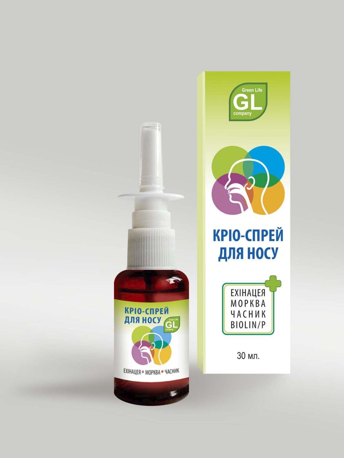 Крио-спрей для носа Green Life company 60 мл (017)