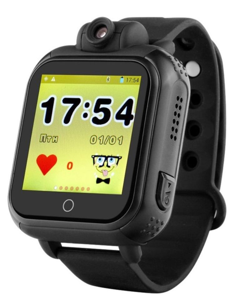 Детские умные смарт часы-телефон с GPS трекером Smart Watch Q200-SW Черные (SW-018BK)