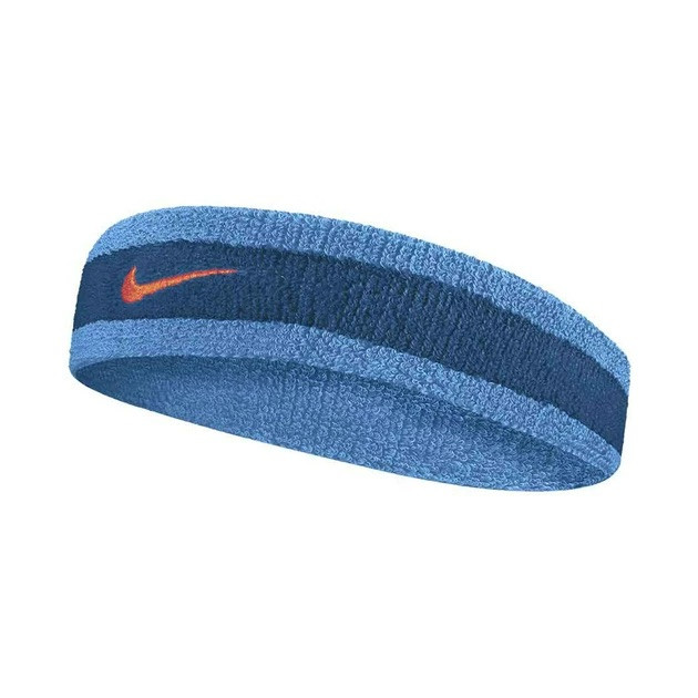 Повязка на голову NIKE SWOOSH HEADBAND MARINA/LASER BLUE/RUSH ORANGE - N0.1544.446.OS