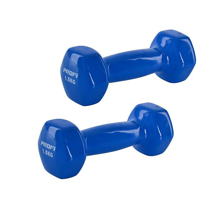 Гантели для фитнеса Profi 2x1,5 кг Синие (prf004)