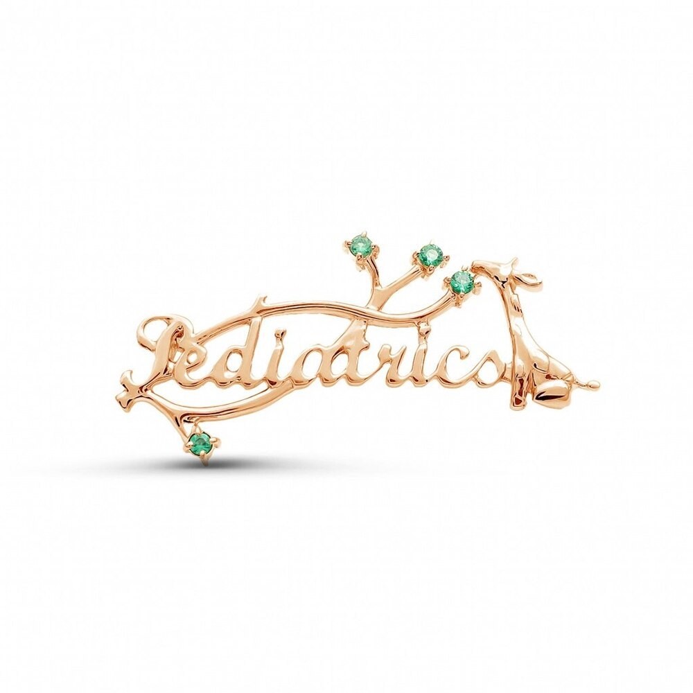 Значок BROCHE Педиатрия золотистый BRGV112932