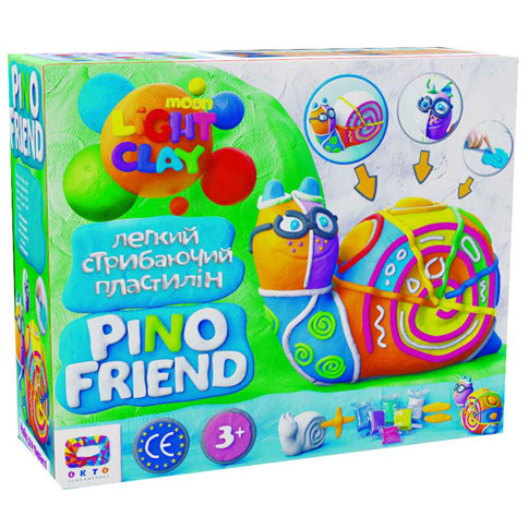 Набор легкого прыгающего пластилина Окто Moon Light Clay Pino Friend Райли 70037