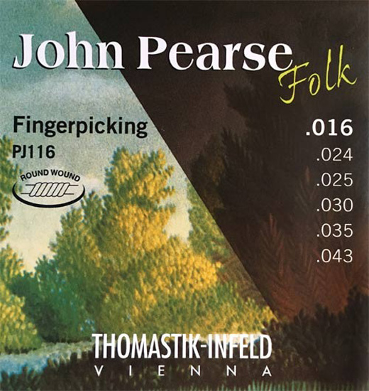 Струны для акустической гитары Thomastik-Infeld PJ116 John Pearse Folk Acoustic Guitar Strings 16/43