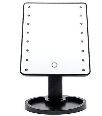 Дзеркало для макіяжу з підсвічуванням Smart Touch 16 LED Mirror Чорний (258776)