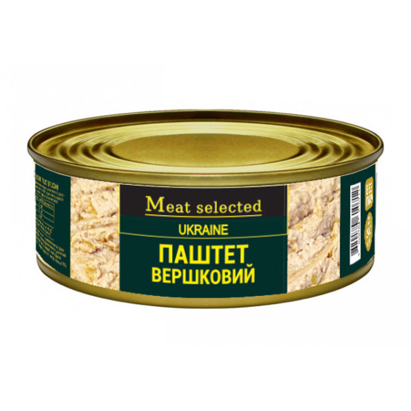 Паштет Meat selected Вершковий з/б 240г (POB-VERH240)