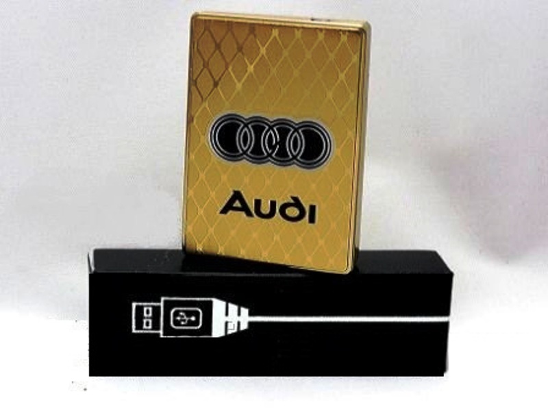 Электроимпульсная USB зажигалка AU1 Золотистая (6842955517)
