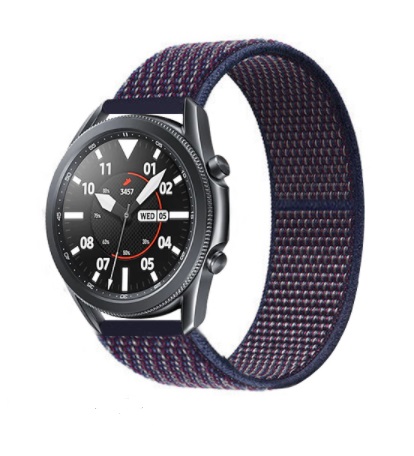 Ремешок BeWatch для Samsung Galaxy Watch 42| Galaxy Watch 3 41 | Active | Active2 нейлоновый 20мм липучка Фиолетовый (1011389)
