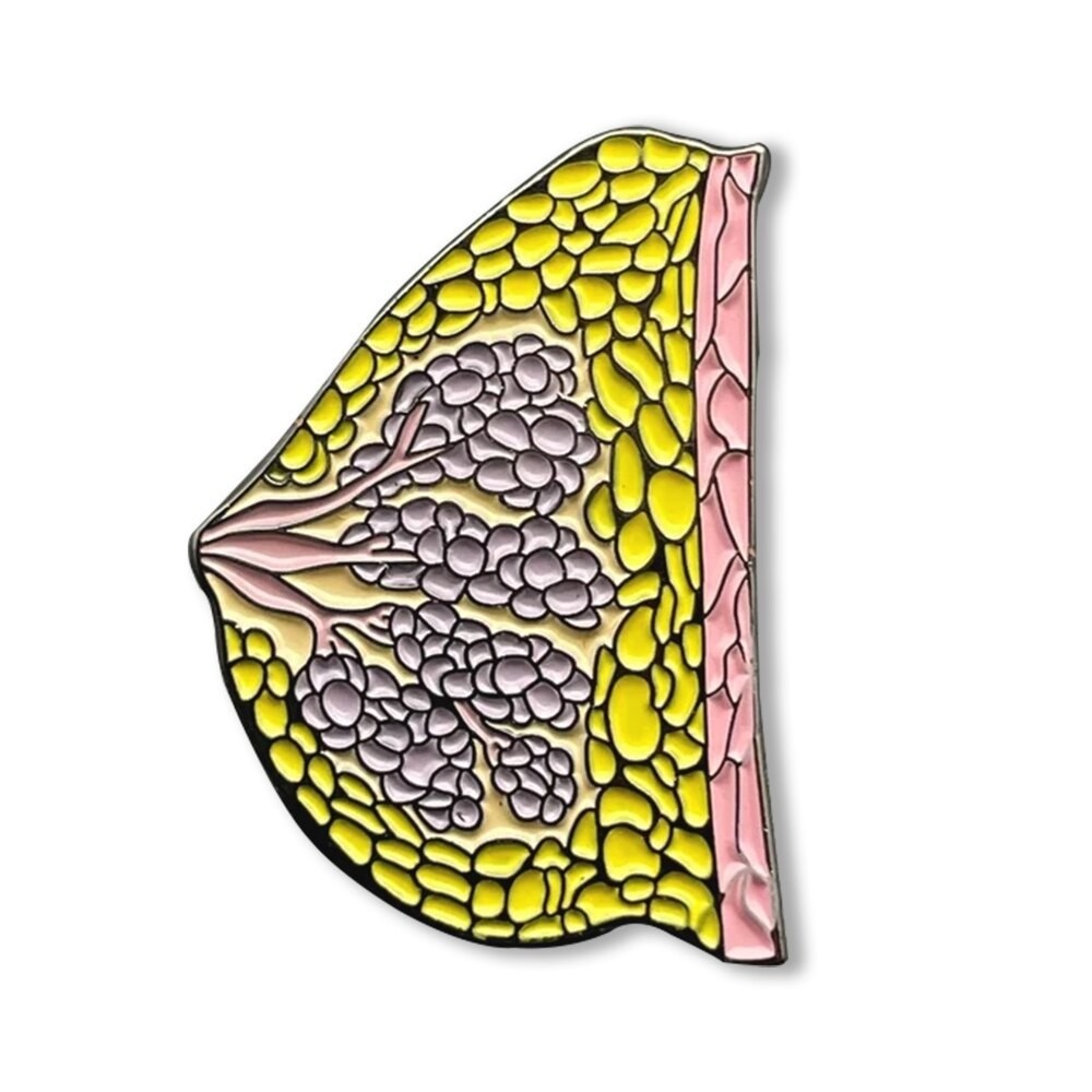 Значок BROCHE Молочная железа жёлтый BRGV113038
