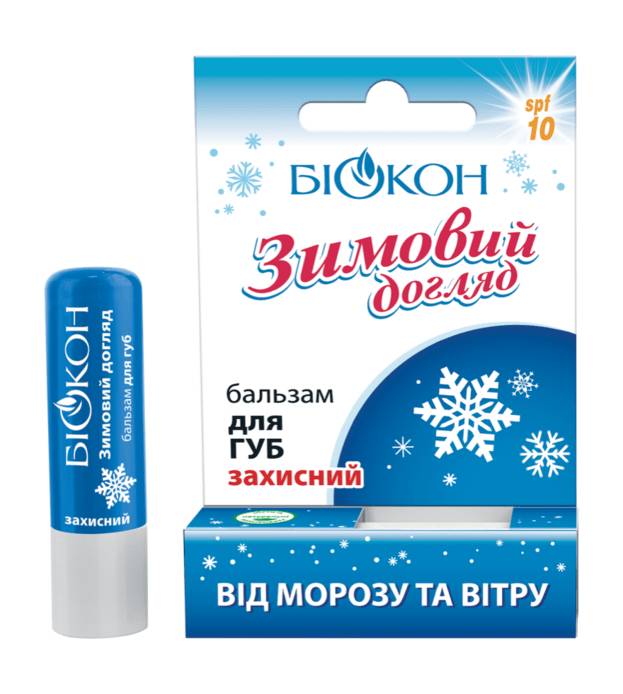Бальзам для губ Біокон захисний Зимовий догляд 4.6 г (hub_YHSv38353)