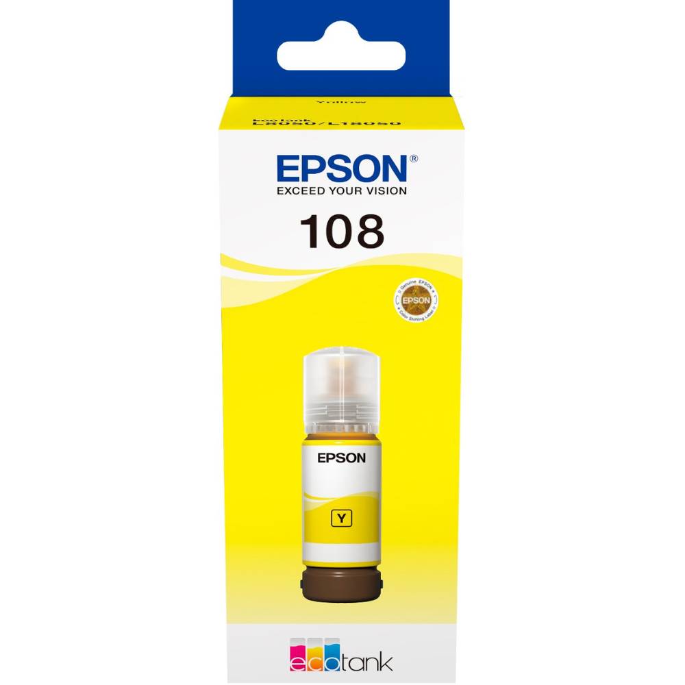 Контейнер с чернилами Epson 108 70 мл Yellow L8050/18050 C13T09C44A (10915)