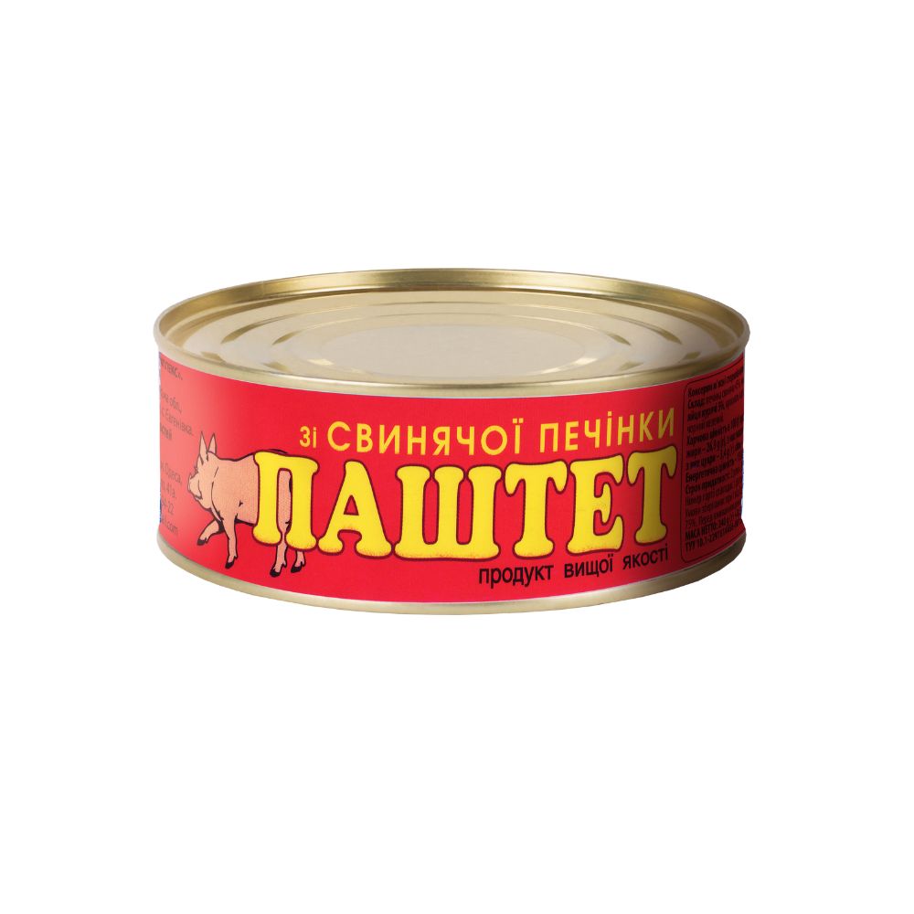 Паштет із свинячої печінки ОПК 240 г (4820021840043)