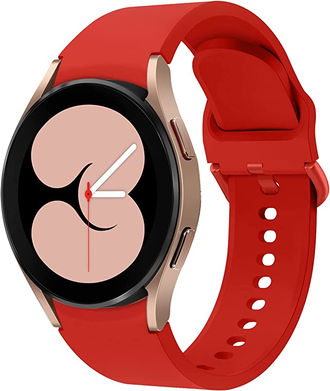 Ремешок силиконовый BeWatch Samsung Galaxy Watch 4 / 5 / Pro SoftTouch Красный (0139302)
