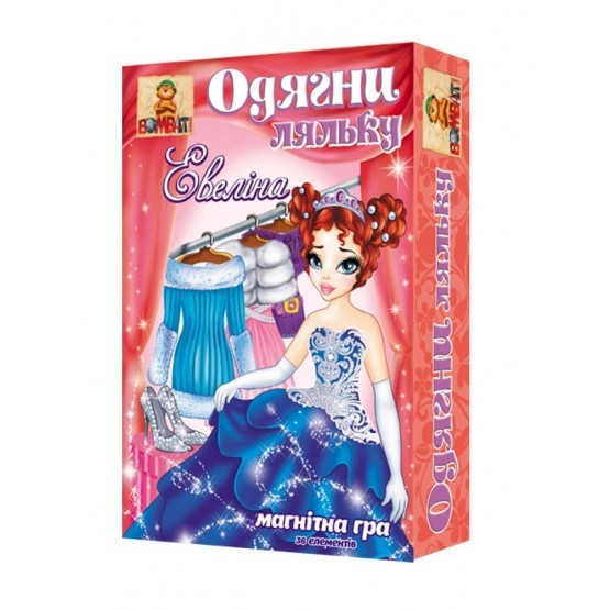Настільна гра Bombat Гра на магнітах «Одягни ляльку. Евеліна »800125