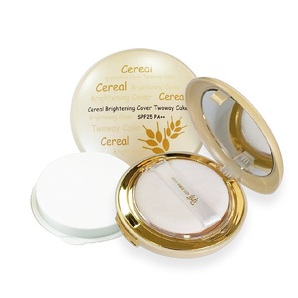 Пудра компактная рисовая Enough Cereal Brightening Cover Twoway Cake SPF25 PA++ №21 + запаска (8809382390912)