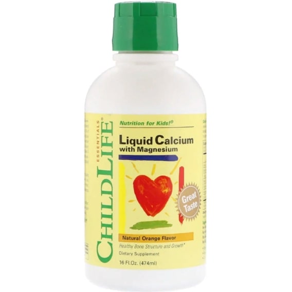 Микроэлемент Кальций ChildLife Liquid Calcium with Magnesium, 16 fl oz 474 ml Natural Orange Flavor CDL10700