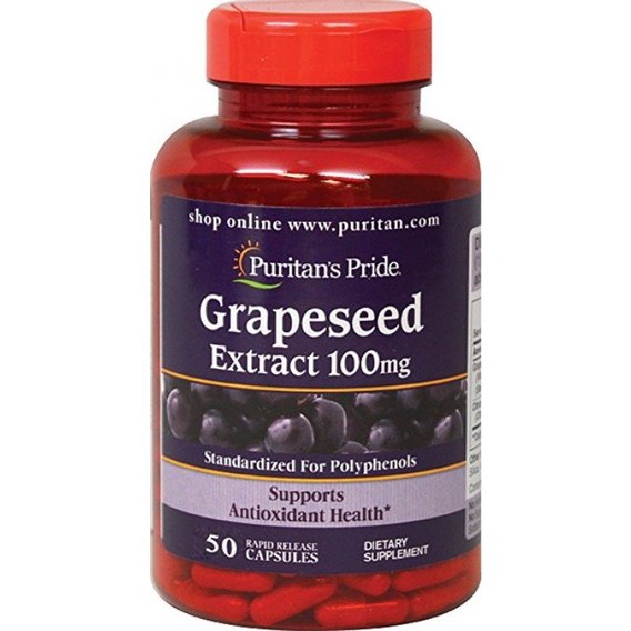 Антиоксидант Puritan's Pride Grapeseed Extract 100 mg 50 Caps
