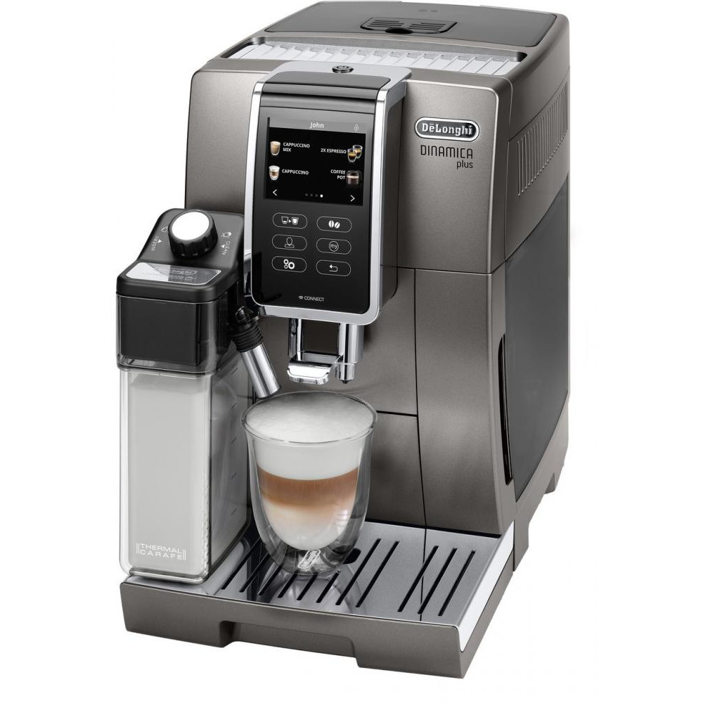 Кавомашина автоматична Delonghi Dinamica Plus Ecam 370.95.S Сірий (F00171500)