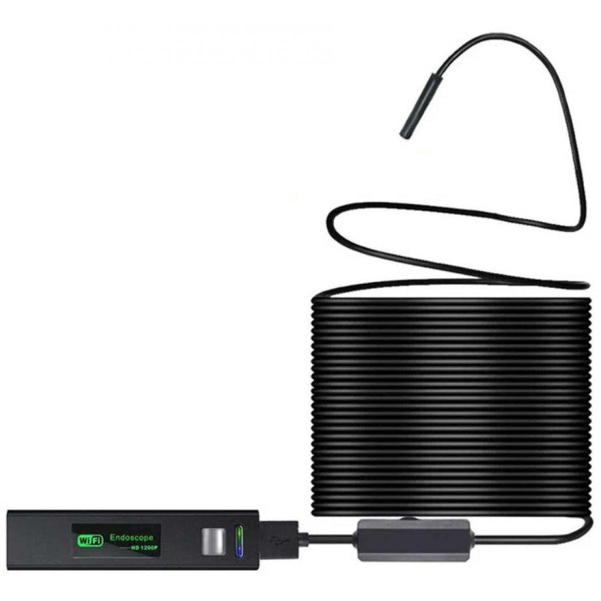 USB Wi-Fi камера, бороскоп, ендоскоп 8 мм 10 м CNV Black