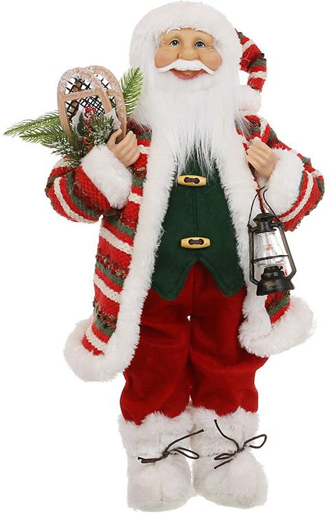 Игрушка новогодняя Santa with lantern 45 см Разноцветный BonaDi DP232265