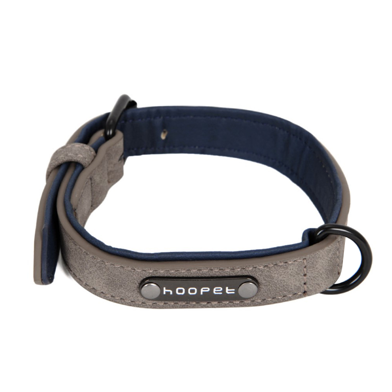 Ошейник двухслойный для собак Hoopet W033 L Grey (5293-18142a)