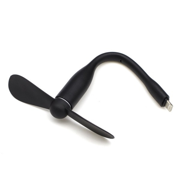 Мини-вентилятор Noisy Lightning для iPhone USB Portable Черный