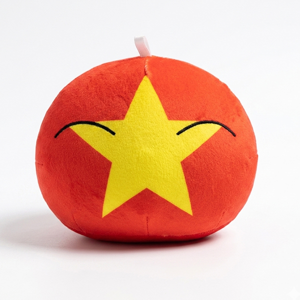 Брелок-іграшка Countryballs «В'єтнам» 10 см, м'яка плюшева кулька Bioworld
