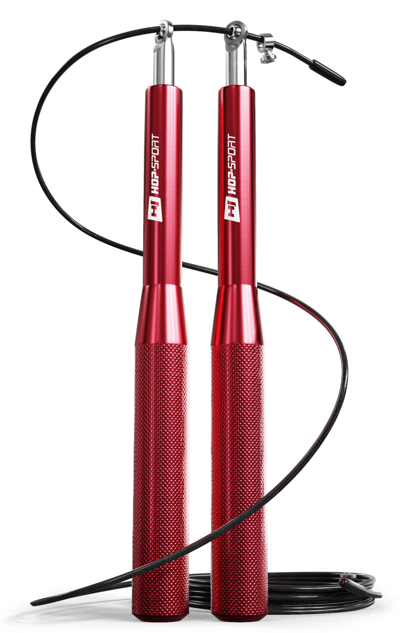 Скакалка Hop-Sport Crossfit із алюмінієвими ручками HS-A020JR червона
