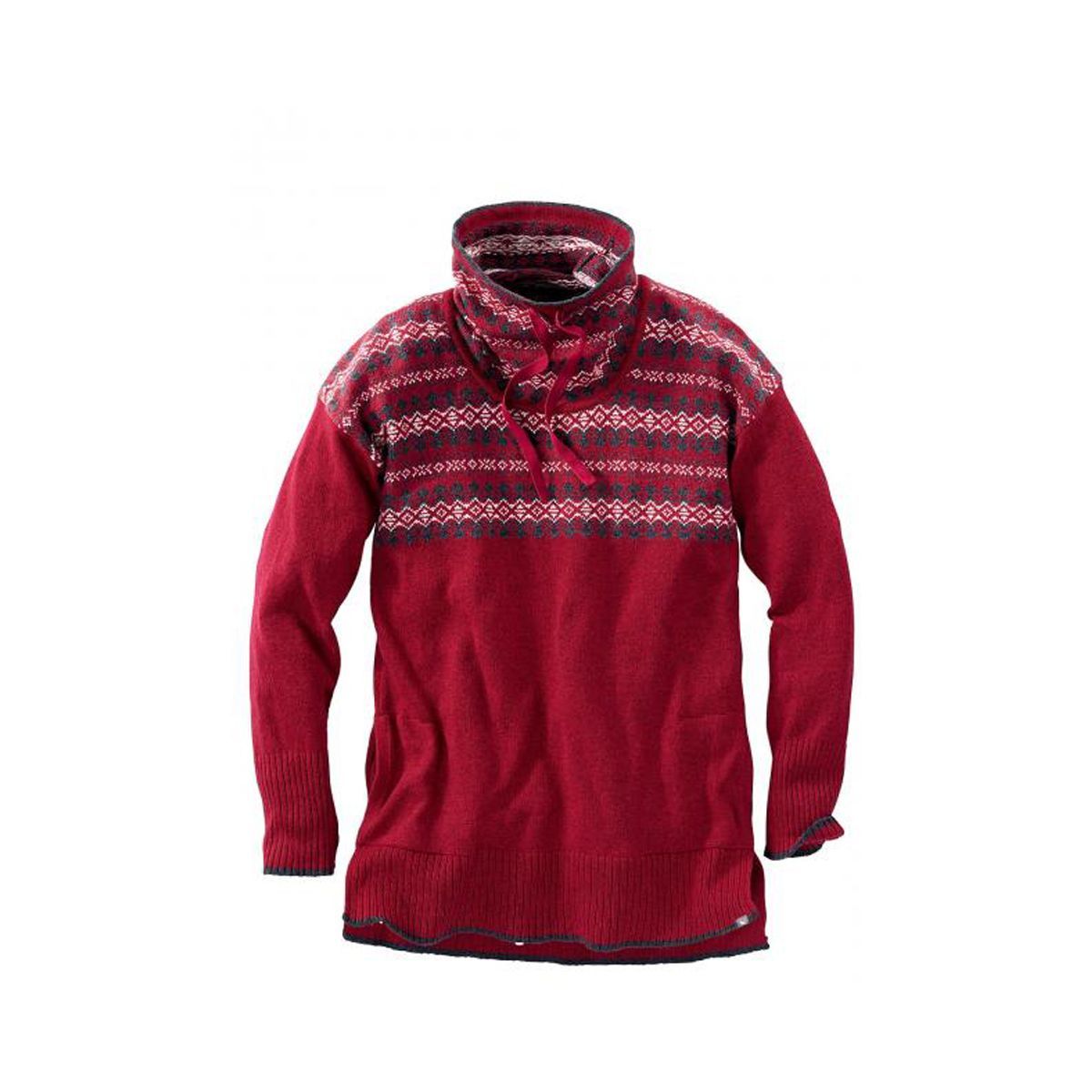 Пуловер Eddie Bauer Womens Jaquardpullover mit Stehkragen SCARLET XS Красный (7268SC)