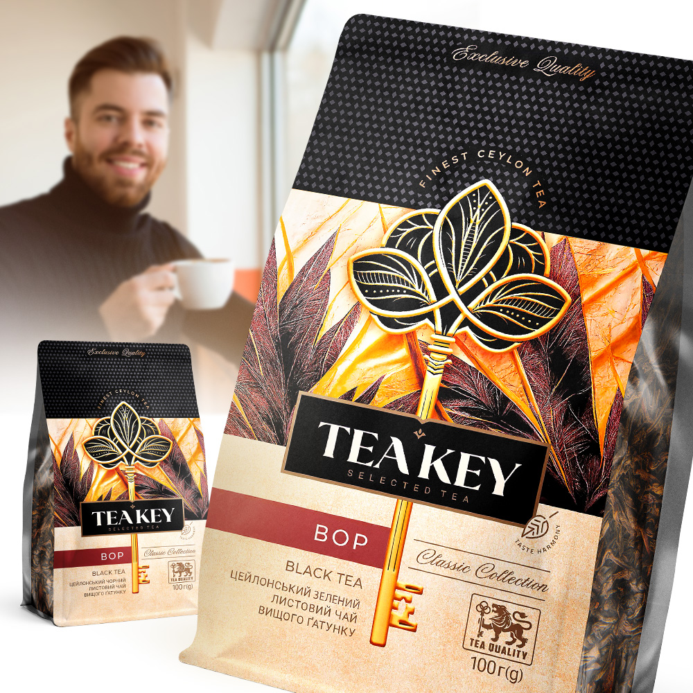 Чай черный рассыпной "BOP" TEA KEY 100 г
