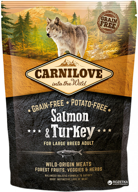 Сухой корм Carnilove Adult Large Breed Salmon  Turkey 1.5 kg (для взрослых собак крупных пород)