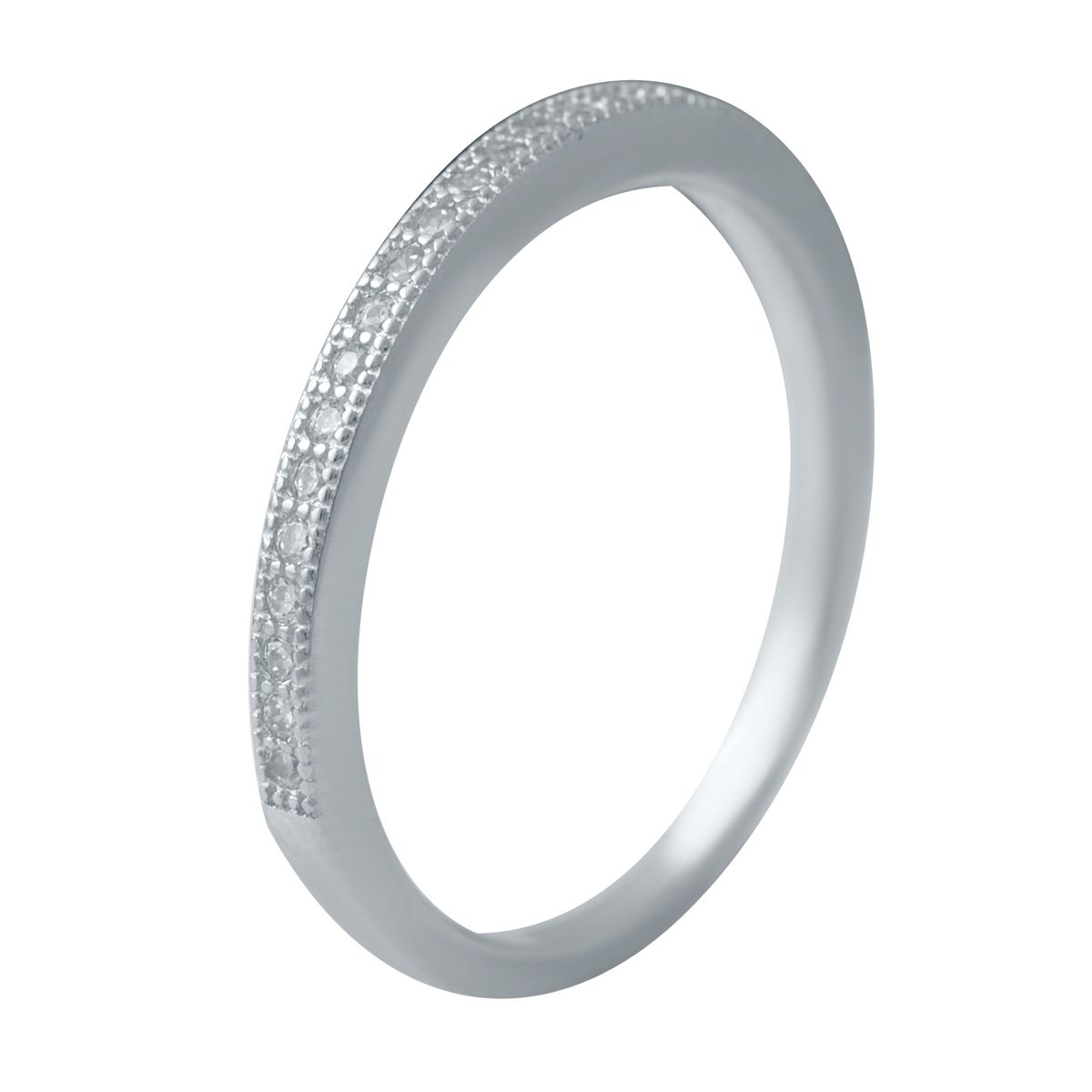 Серебряное кольцо SilverBreeze с фианитами (2036548) 17.5 размер