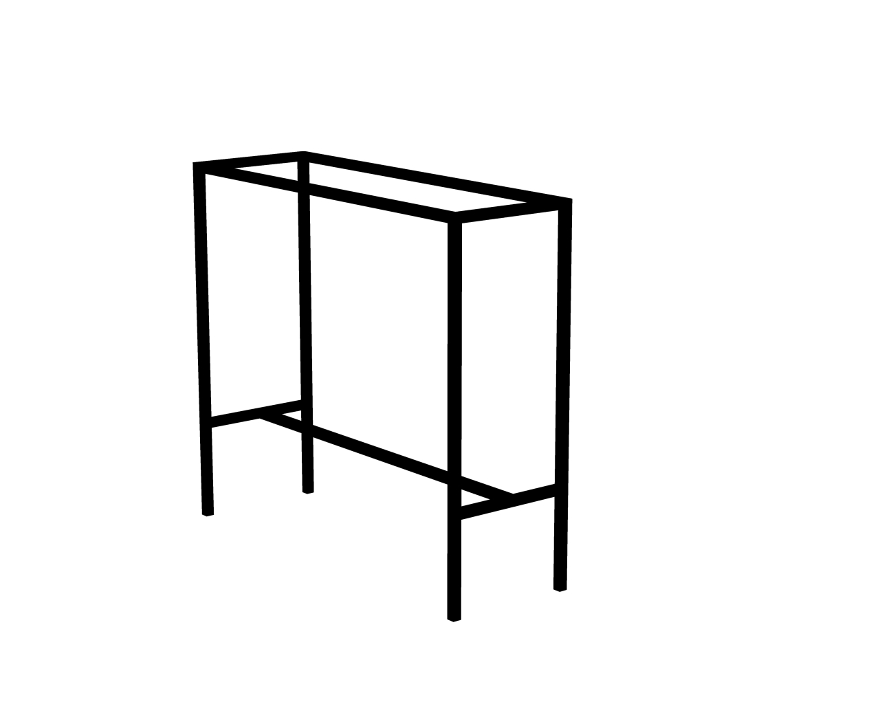 Каркас металевий барного столу EK Loft БКС 0001 (1070х1200х400)