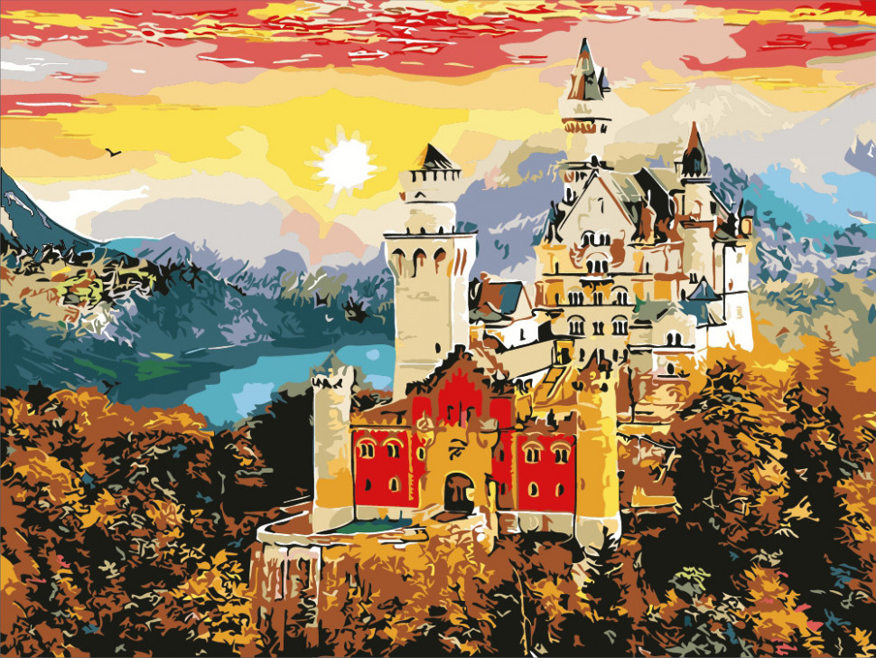 Картина за номерами Art Craft "Осінній замок" 10602