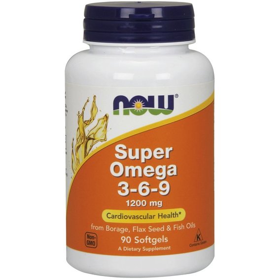 Омега 3-6-9 NOW Foods Super Omega 3-6-9 1200 mg 90 Softgels