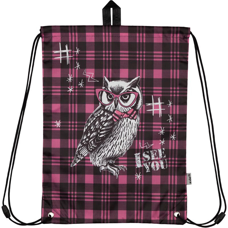Сумка для взуття Kite Smart owl Бордовий (K18-600S-3)